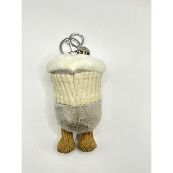 Jellycat Amuseables Coffee To Go Plush Bag Charm Clip Mini Cup 4" - Picture 3 of 6